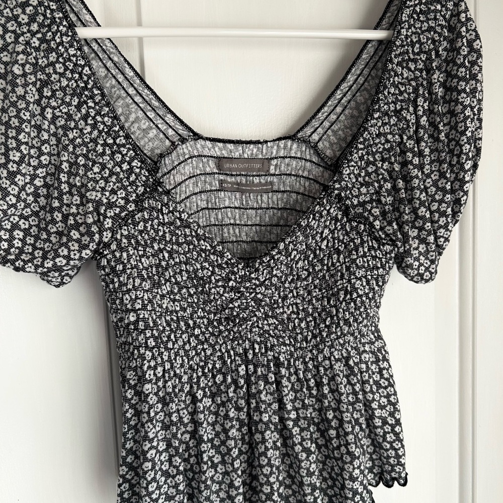 Urban Outfitters Black & White Floral